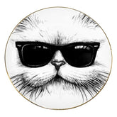 PIATTO PICCOLO GATTO CON OCCHIALI RORY DOBNER
