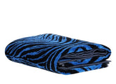 COMPLETO ASCIUGAMANI 2PZ MIRROR ZEBRA BLU ROBERTO CAVALLI