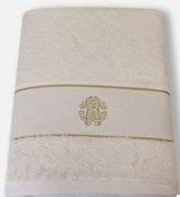 COMPLETO ASCIUGAMANI 2PZ GOLD NEW ECRU' ROBERTO CAVALLI