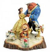 BEAUTY AND THE BEAST ( WOOD CARVED) ENESCO