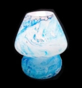 LAMPADA DA TAVOLO IN VETRO DIPINTA OCEAN INDIAWORLD