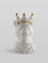 TESTA DI PUMA BIANCO OPACO DETTAGLI ORO BEVILACQUA