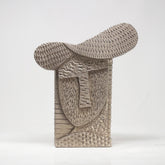 HULLO SCULTURA IN CERAMICA CHAMPAGNE ADRIANI E ROSSI