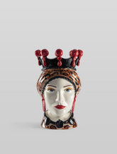 TESTA DI MORO FEMMINA BIANCO DECORO MACULATO LUCIDO BEVILACQUA