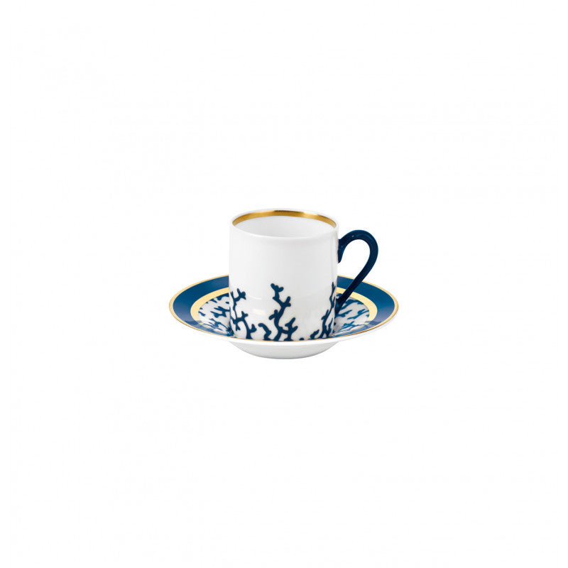 SET TAZZA MOKA 6PZ CON PIATTINO CRISTOBAL BLU RAYNAUD