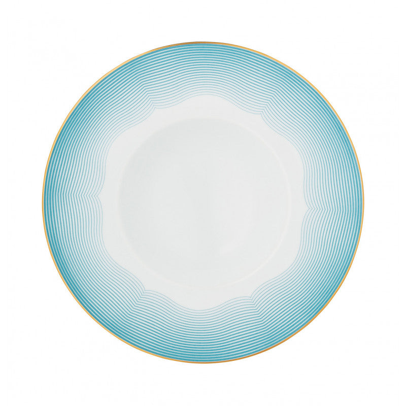 SET PIATTI 6PZ 27 CM FONDO RIM AURA AZUR MACAO RAYNAUD