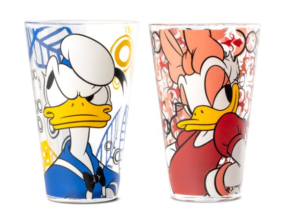 SET 2 BICCHIERI DONALD E DAISY EGAN