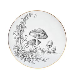 PIATTO PICCOLO ALICE NEL PAESE DELLE MERAVIGLIE TOADSTOOL PLATE RORY DOBNER