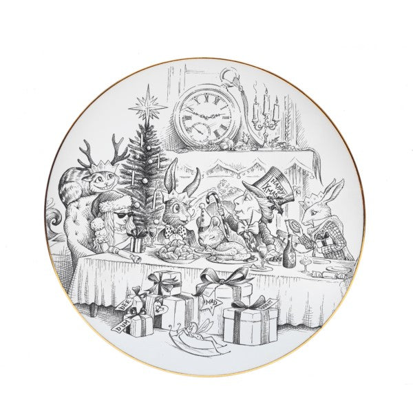 PIATTO PICCOLO ALICE NEL PAESE DELLE MERAVIGLIE CHRISTMAS DINNER PARTY PLATE RORY DOBNER