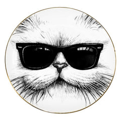 PIATTO PICCOLO GATTO CON OCCHIALI RORY DOBNER
