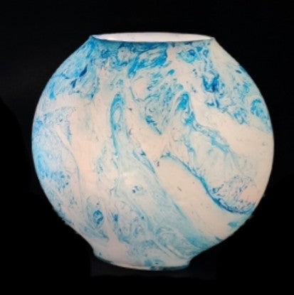 LAMPADA DA TAVOLO IN VETRO DIPINTA OCEAN INDIAWORLD