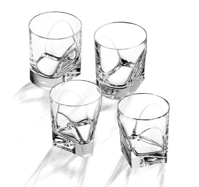 SET 4PZ. BICCHIERE CONVERSAZIONE DOUBLE OLD FASHION BY ENZO MARI