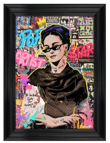 QUADRO RAGAZZA CON GLI OCCHIALI ATELIER DESIGN