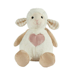 NALA L'AGNELLO BIANCO CON CUORE ROSA PURE BY COUNTRY CASA