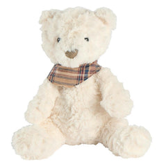 EDVARD ORSO BIANCO CON FOULARD MARRONE PURE BY COUNTRY CASA