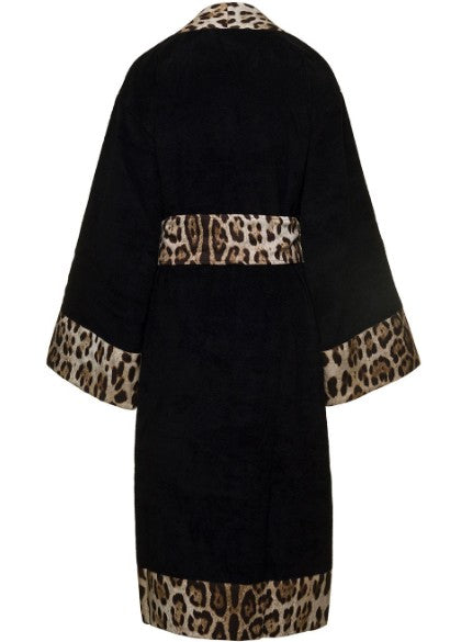 ACCAPPATOIO LEOPARDO NERO DOLCE & GABBANA