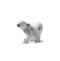 SCULTURA ORSO CON FIORI LLADRO'